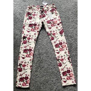 Love Culture Cream Floral Pants - M